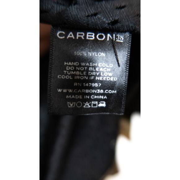 CARBON 38 Metallic Bronze Gold Crinkle Track Jacket Lace String Back NWT SMALL - Picture 12 of 14